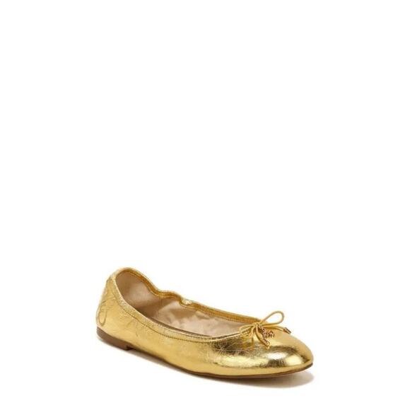 Sam Edelman Felicia Flat - Wide Width Shoe in Goldmine - Picture 1 of 8